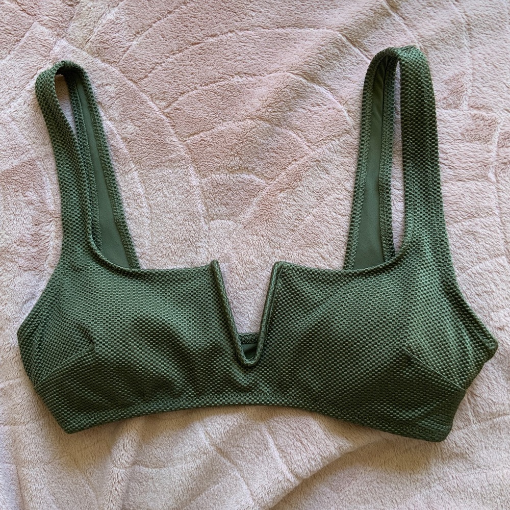Olive Green Bikini Top
